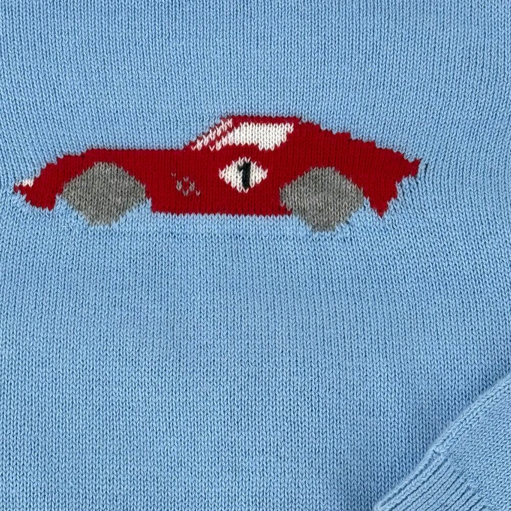 Edgehill Collection Baby Boy Race Car Knit Sweater Pants Set Size 18 Months - Picture 2 of 6